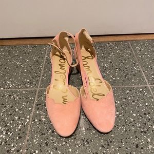 Pink suede Heels from Sam Edelman
